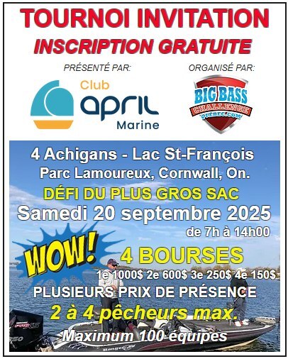 Tournoi invitation - Club April Marine